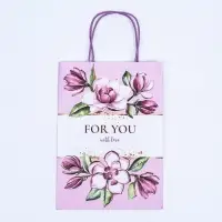 Пакет крафт &laquo;Для тебя с любовью&raquo; 18&times;8&times;25 см