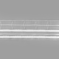 Шторная лента 60мм&times;50&plusmn;1м фиксированная сборка органза 2 шнура