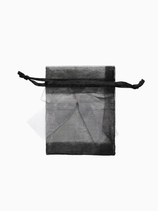 Мешочек подарочный &laquo;Бант органза&raquo;, 7&times;9 см, черно-белый