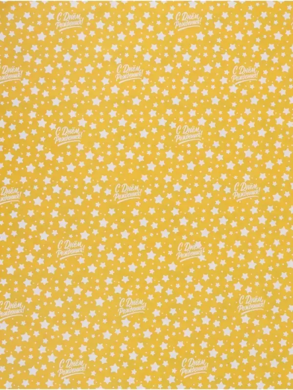 Бумага упаковочная глянцевая двухсторонняя &laquo;Праздник&raquo;, 70 &times; 100 см