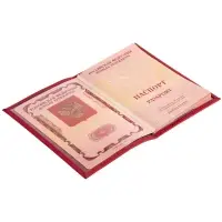 Обложка для паспорта Shall, красная