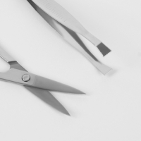 Набор маникюрный &laquo;Фактура&raquo;, 8 предметов, в футляре, цвет чёрный