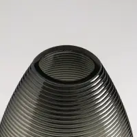 Ваза стекло настольная "Хэдли" 19,5х13,5 см, серо- зеленый