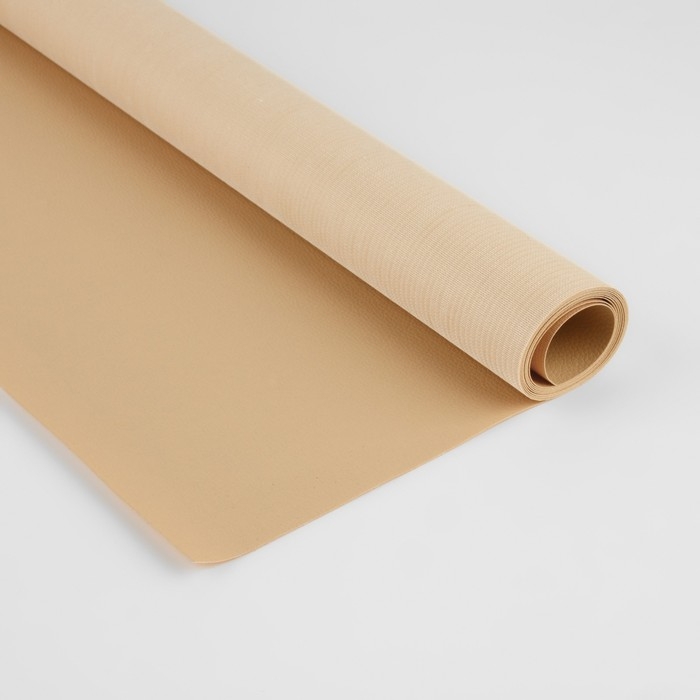 Искусственная кожа, 137 &times; 50 см, 0,5 мм, цвет молочный
