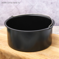 Котелок &laquo;Жаклин&raquo;, 1,2 л, антипригарное покрытие, цвет чёрный