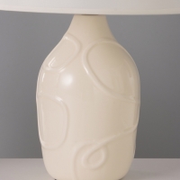 Настольная лампа "Линии" 1х15Вт Е14 молочный 25х25х36см