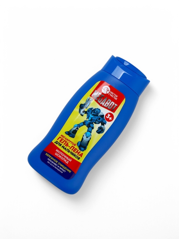 Набор детский "MEGABOT", гель-пена 250 мл, раскраска А5