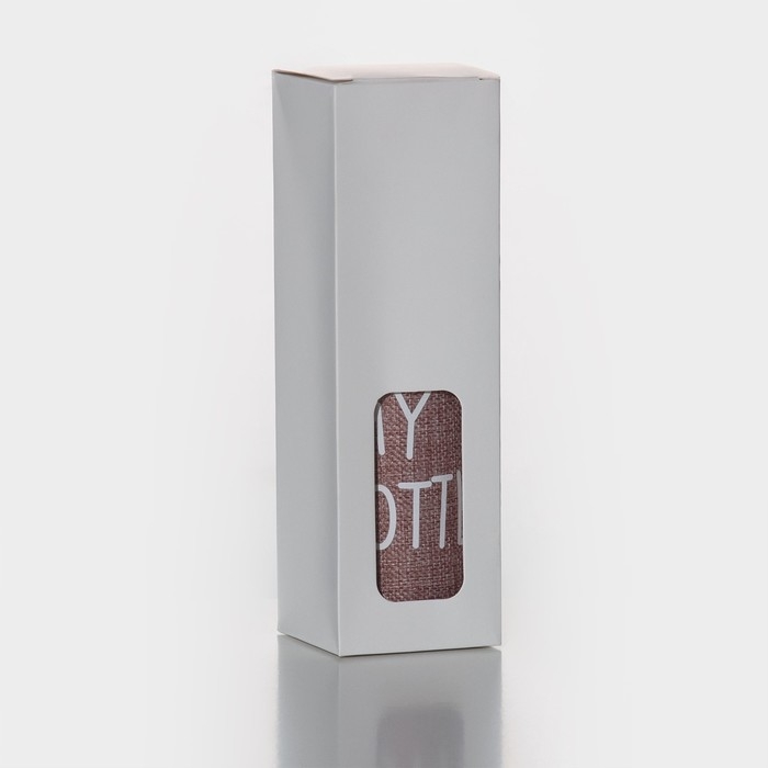 Бутылка для воды стеклянная в чехле Доляна &laquo;Ротанг&raquo;, 500 мл, h=22 см