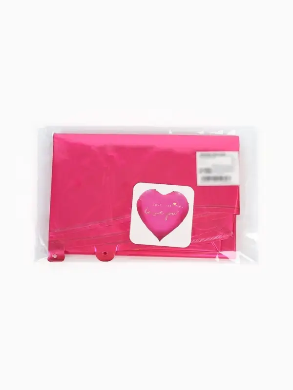 Воздушный шар фольгированный 63" &laquo;Сердце, фуксия"