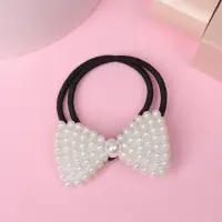 Резинка для волос "Жемчужный рай" бант крупный