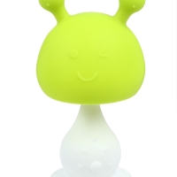 Прорезыватель силиконовый с погремушкой &laquo;Грибочек&raquo;, цвет зеленый, Крошка Я