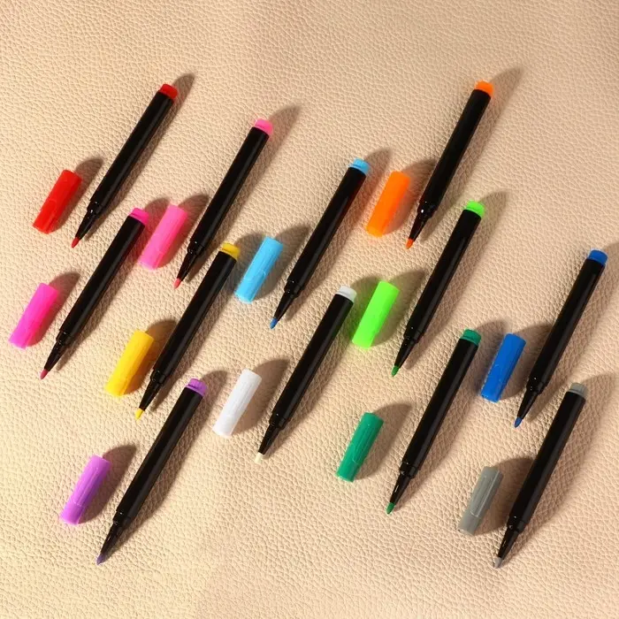 Маркер для кожи и кожзама, водорастворимый, 14 см, разноцветный