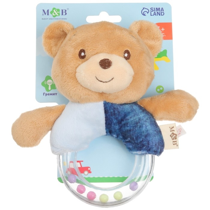 Мягкая погремушка &laquo;Мишка&raquo;, Mum&Baby