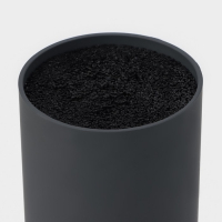 Подставка для ножей с наполнителем Доляна &laquo;Нео&raquo;, 22&times;11 см, покрытие soft-touch, цвет серый