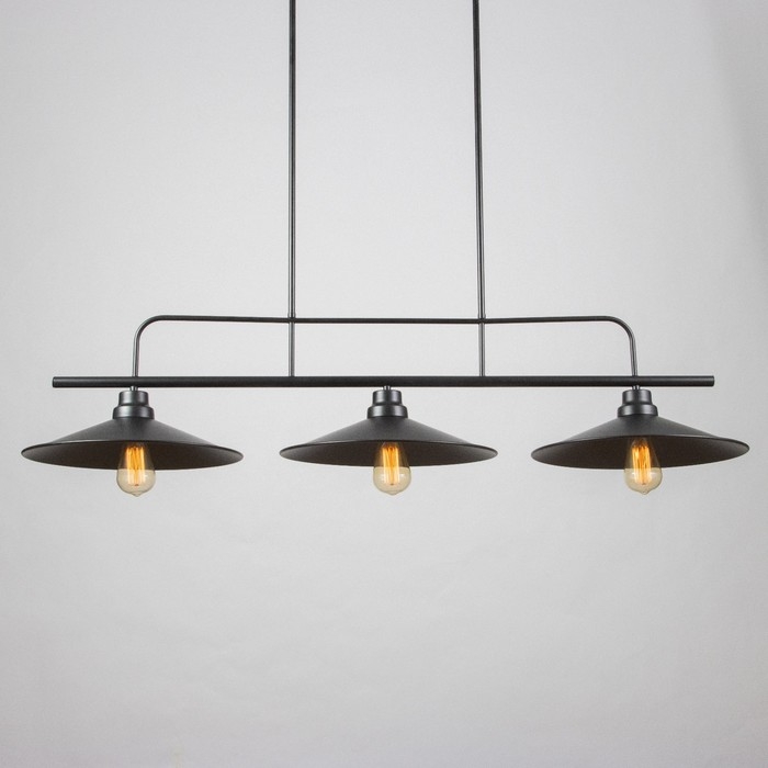 Люстра "Джозеф" 3x40W E27 черный 36x118x21,5 см BayerLux