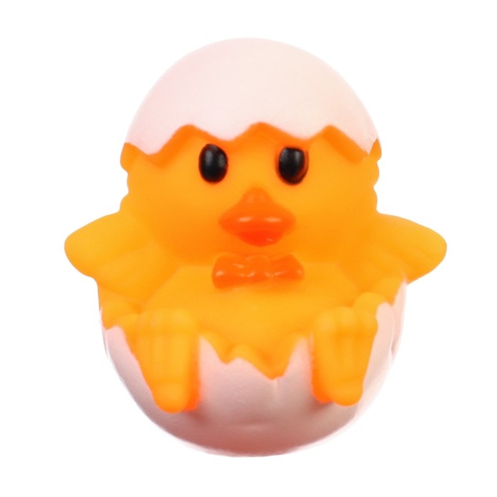 Набор резиновых игрушек для ванны &laquo;Мыльница: Уточка с детишками&raquo;, 15 см, с пищалкой, 4 шт, Крошка Я