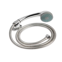 Смеситель для ванны ZEIN ZC2051, излив 30 см, кран-букса латунь 1/2", душевой набор, хром