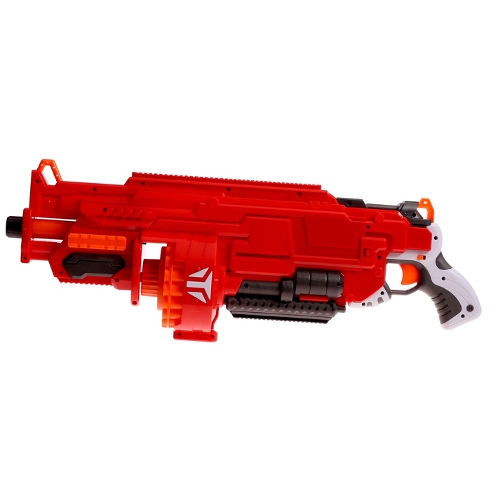 Бластер &laquo;Огненный&raquo;, стреляет мягкими пулями, работает на батарейках