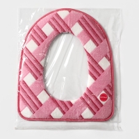 Чехол на сиденье для унитаза на липучках Доляна &laquo;Универсал&raquo;, 35&times;43 см, цвет МИКС