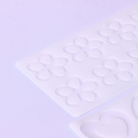 Набор форм для шоколада, 3 шт, 8 ячеек, силикон, 21&times;11&times;0,3 см, цвет прозрачный