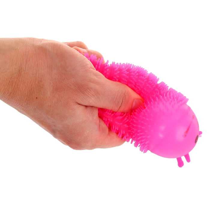 Ёжка &laquo;Гусеница&raquo; световой, цвета МИКС