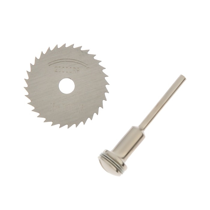 Круг отрезной для граверов и бормашин ТУНДРА, 35 мм + адаптер 3.2 мм