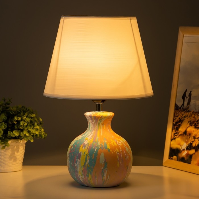 Настольная лампа "Корин" Е27 40Вт разноцветный 22,5х22,5х32,5 см RISALUX