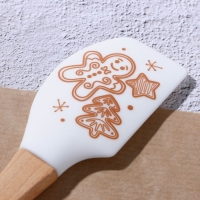 Новый год. Набор силиконовых лопаток &laquo;Новогоднее чудо&raquo;, 2 шт в наборе (26х5 см, 23.3х4.3 см)