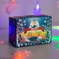 Гирлянда &laquo;Нить&raquo; 5 м с насадками &laquo;Снежинки&raquo;, IP20, прозрачная нить, 20 LED, свечение мульти (RG/RB), мигание, 220 В