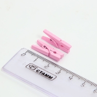 Набор прищепок для декора 50 шт., розовые &mdash; 2,5 см