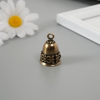 Колокольчик латунь "Старинный узор" 2,8х2х2 см