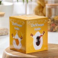 Бутыль стеклянная для соусов и масла 2 в 1 &laquo;Фьюжн. Рыбка&raquo;, 420/50 мл, 12,4&times;10&times;12 см