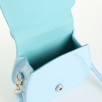 Сумка детская для девочки на клапане &laquo;Выбражулька&raquo;, цвет голубой