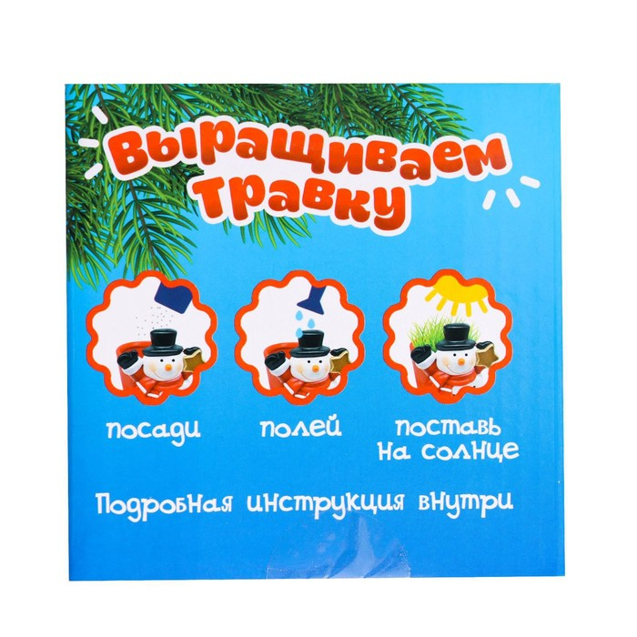 Набор для опытов &laquo;Выращиваем травку&raquo;, снеговик