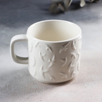 Кружка керамическая &laquo;Ласточки&raquo; белая, 260 мл, цвет белый