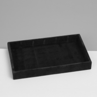 Подставка для украшения 18 ячеек, флок, 21&times;12,3&times;2,5 см, цвет чёрный