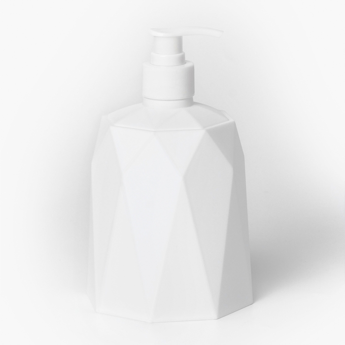 Дозатор для мыла &laquo;Призма&raquo;, 330 мл, цвет белый