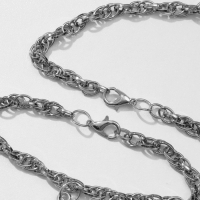 Браслеты &laquo;Неразлучники&raquo; он и она, цвет чернёное серебро, L=17 см