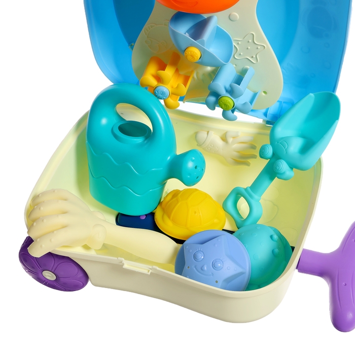 Набор для игры в песке &laquo;Чемоданчик&raquo;, 7 предметов, цвета МИКС