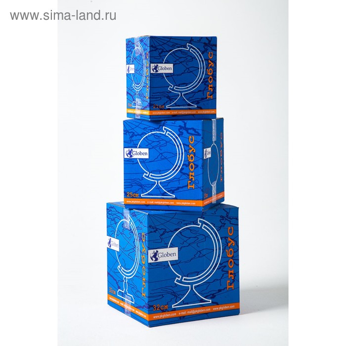 Глoбус физико-политический рельефный &laquo;Классик&raquo;, диаметр 320 мм, с подсветкой