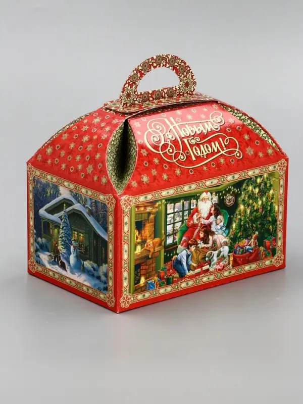Подарочная новогодняя коробка &laquo;Атмосфера&raquo; Ларец малый 18.5&times;12.5&times;19 см