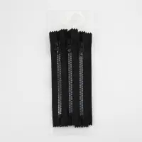 Молния &laquo;Трактор&raquo;, №8, неразъёмная, замок автомат, 18 см, чёрная