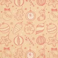 Набор упаковочной бумаги &laquo;Новогодняя&raquo;, 4 листа, 70 &times; 100 см