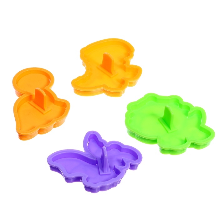 Набор для игры с мягким пластилином &laquo;Диномир&raquo;, 6 баночек с массой для лепки, 5 форм