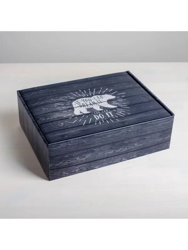 Коробка подарочная складная, упаковка, &laquo;Ящик&raquo;, 27 х 21 х 9 см