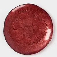 Тарелка "КРАСКИ ОСЕНИ" 28 см, красный цвет