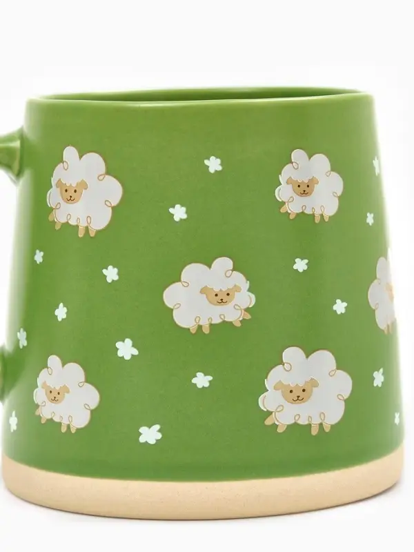 Кружка чайная керамическая &laquo;Барашек&raquo;, 360 мл, ручная работа