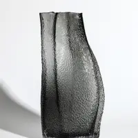 Ваза стекло настольная "Дженис" 30х15х9,5 см, серый