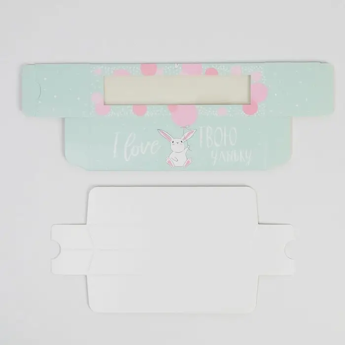 Коробка для макарун, кондитерская упаковка &laquo;Люблю твою улыбку&raquo;, 5.5 х 18 х 5.5 см