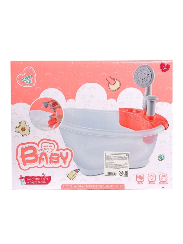 Аксессуар для пупса "Ванночка", функциональная